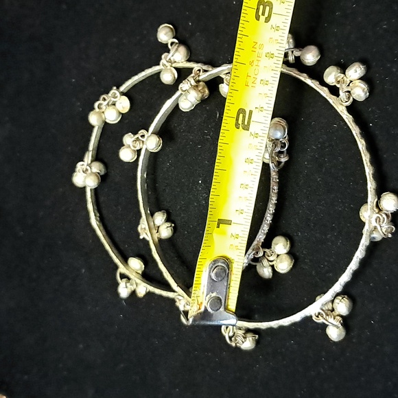 Pair Indian Jingle Bell Bangle Bracelets/Anklets - Picture 2 of 4